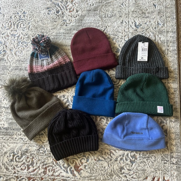 NWT Rip Curl Tomoz Beanie Color Black/Grey speckled one size fits most - Picture 9 of 9